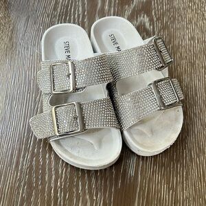 Steve Madden rhinestone slides